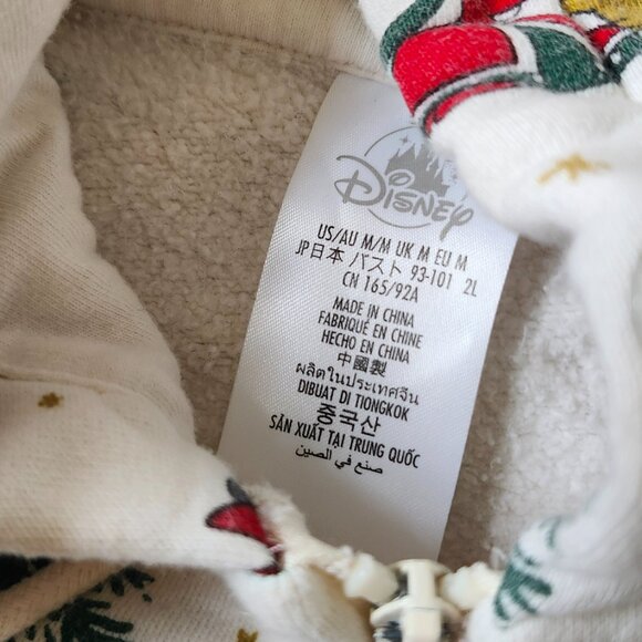 2022 Disney Parks Mickey & Friends Holiday Chritmas Zip Up Hoodie Jacket Size M - Picture 3 of 7